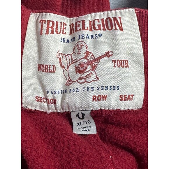 True Religion Red Jogger Pants  XL with a Relaxed Fit a comfortable and stylish - Picture 2 of 16